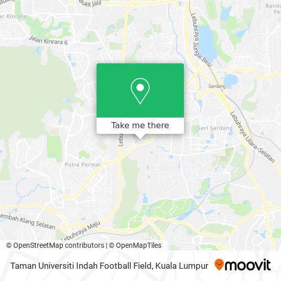 Peta Taman Universiti Indah Football Field