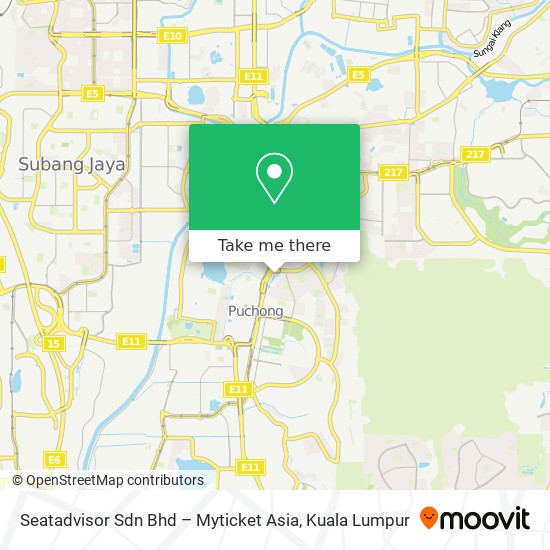 Seatadvisor Sdn Bhd – Myticket Asia map