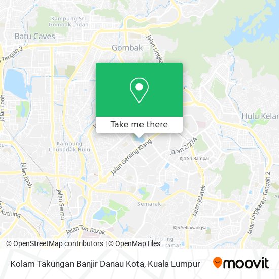 Kolam Takungan Banjir Danau Kota map