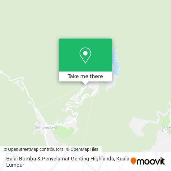 Peta Balai Bomba & Penyelamat Genting Highlands
