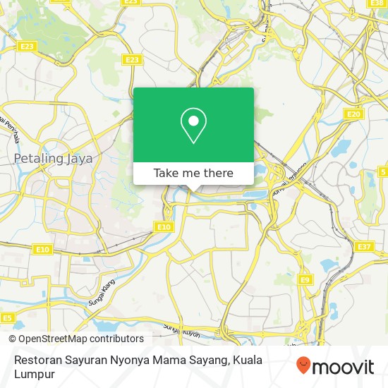 Restoran Sayuran Nyonya Mama Sayang map