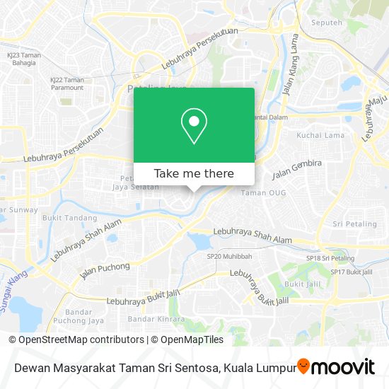 Dewan Masyarakat Taman Sri Sentosa map