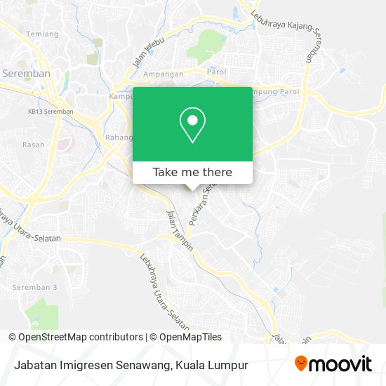 Jabatan Imigresen Senawang map