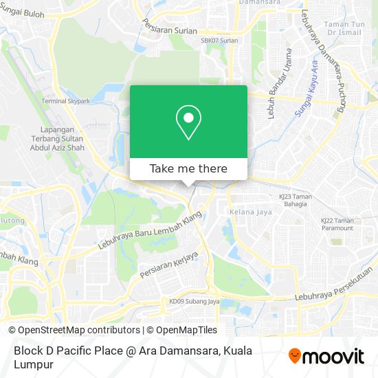 Block D Pacific Place @ Ara Damansara map