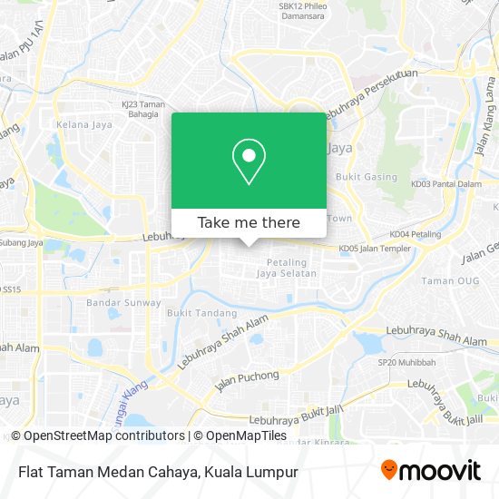 Flat Taman Medan Cahaya map