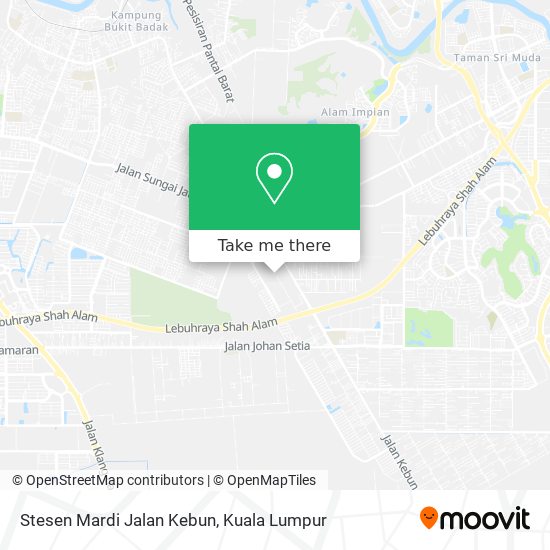 Stesen Mardi Jalan Kebun map