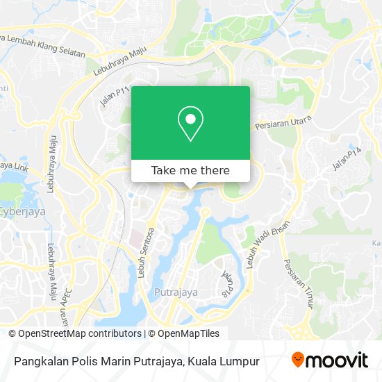 Pangkalan Polis Marin Putrajaya map