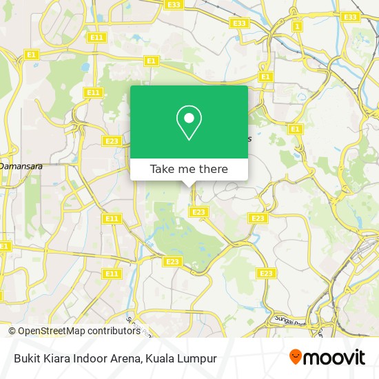 Bukit Kiara Indoor Arena map
