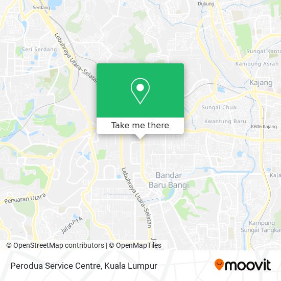 Perodua Service Centre map