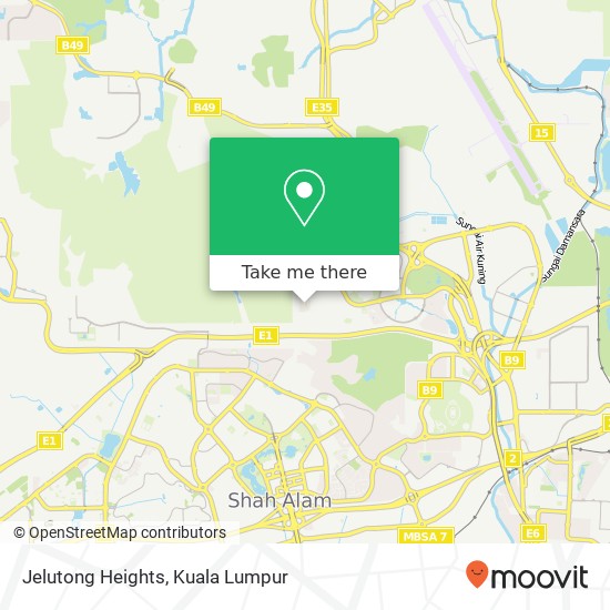 Jelutong Heights map