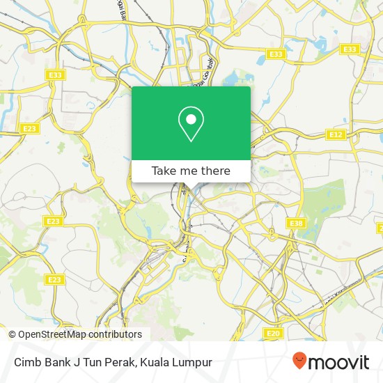 Cimb Bank J Tun Perak map