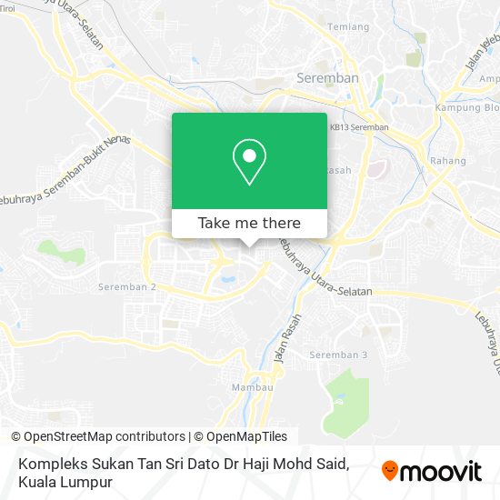 Kompleks Sukan Tan Sri Dato Dr Haji Mohd Said map