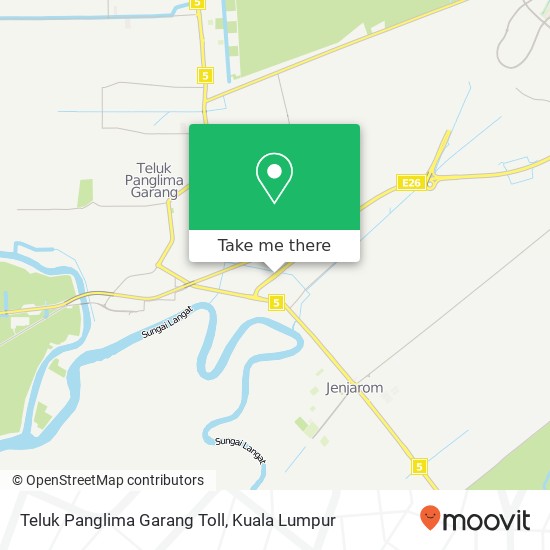 Peta Teluk Panglima Garang Toll