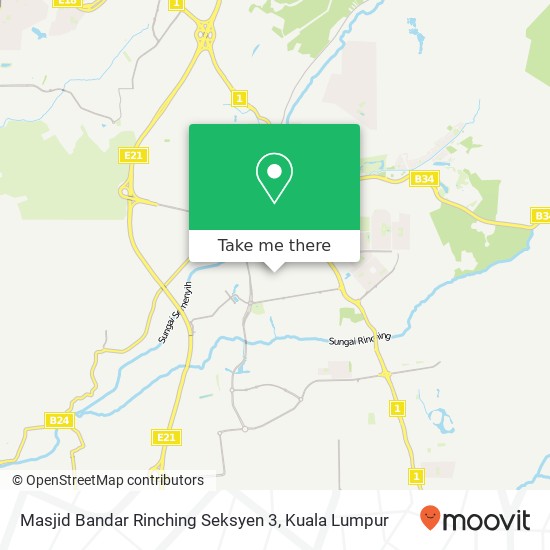 Masjid Bandar Rinching Seksyen 3 map