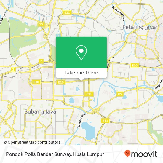 Pondok Polis Bandar Sunway map