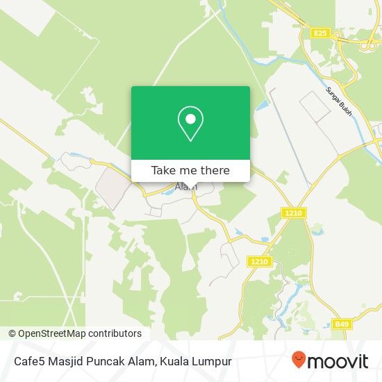 Cafe5 Masjid Puncak Alam map