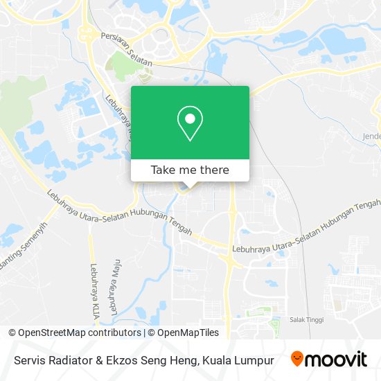 Peta Servis Radiator & Ekzos Seng Heng