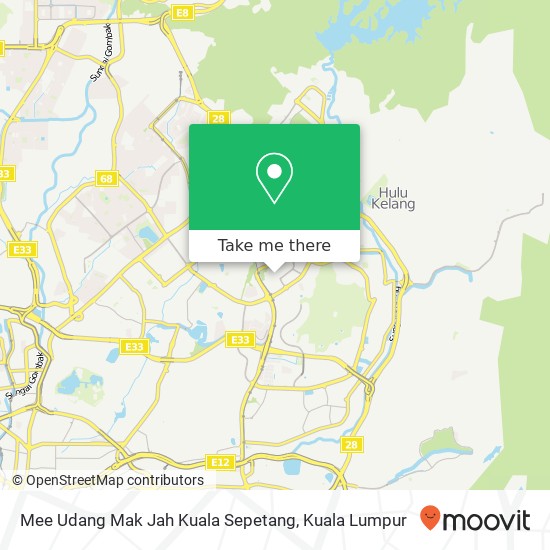 Peta Mee Udang Mak Jah Kuala Sepetang
