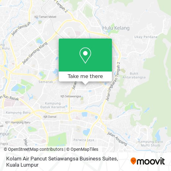 Kolam Air Pancut Setiawangsa Business Suites map