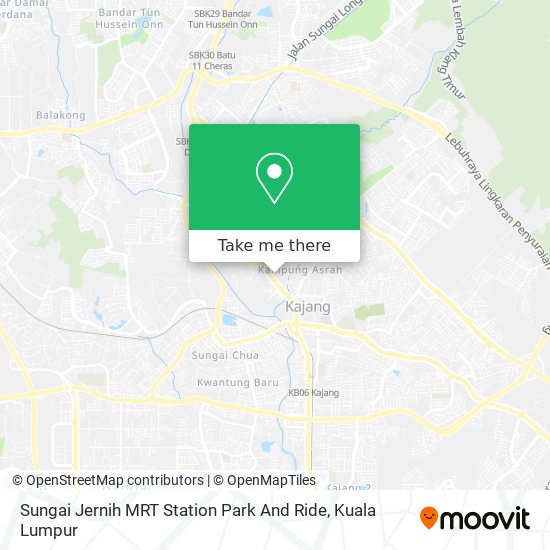 Sungai Jernih MRT Station Park And Ride map