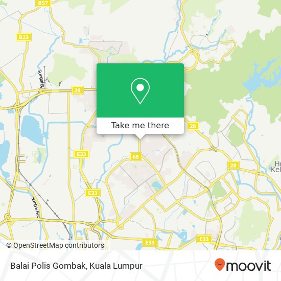 Balai Polis Gombak map