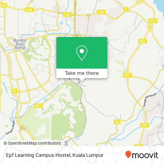Epf Learning Campus Hostel map