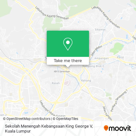 Sekolah Menengah Kebangsaan King George V map