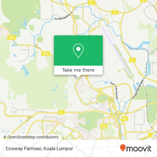 Cosway Farmasi map