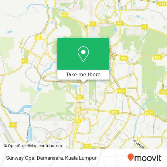 Peta Sunway Opal Damansara