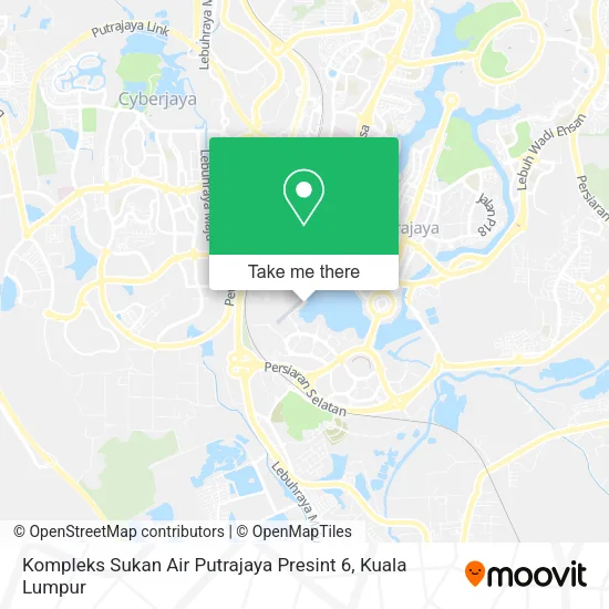 Kompleks Sukan Air Putrajaya Presint 6 map