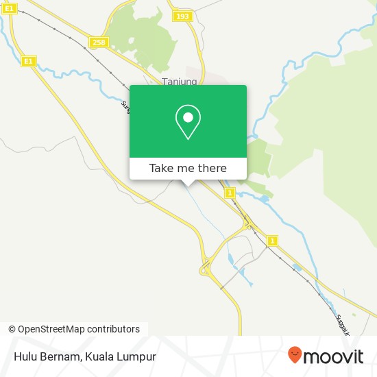 Hulu Bernam map