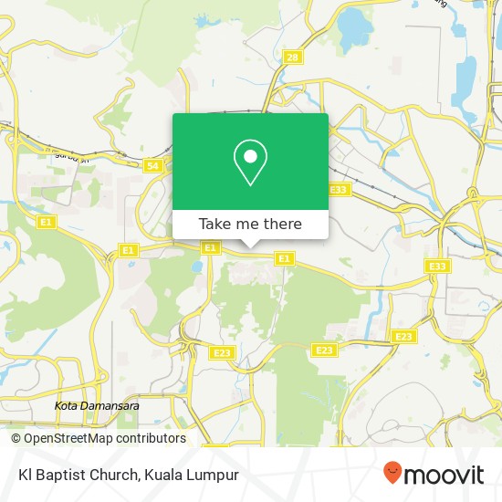 Kl Baptist Church map