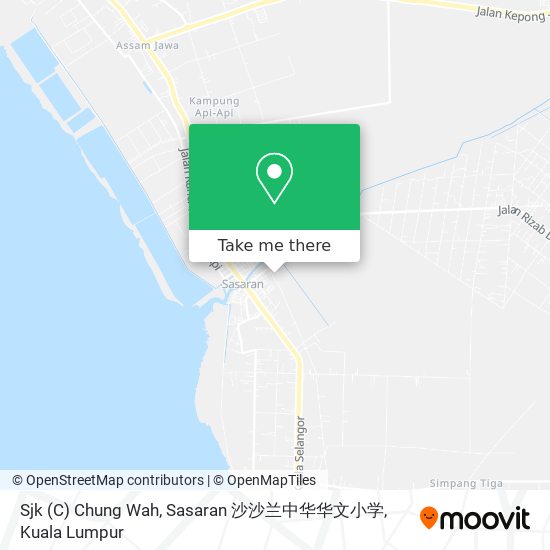 Sjk (C) Chung Wah, Sasaran 沙沙兰中华华文小学 map