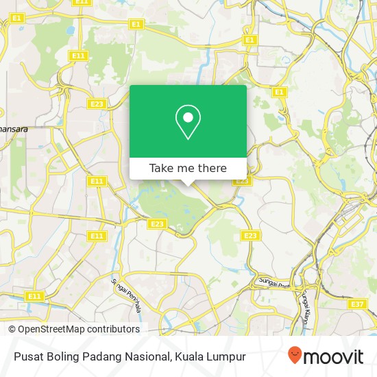 Peta Pusat Boling Padang Nasional
