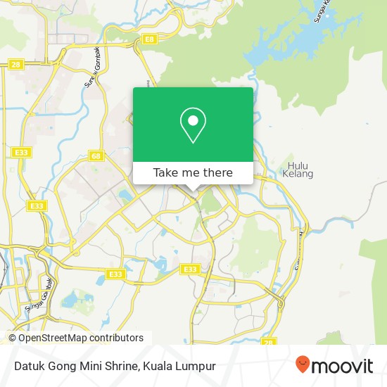 Datuk Gong Mini Shrine map