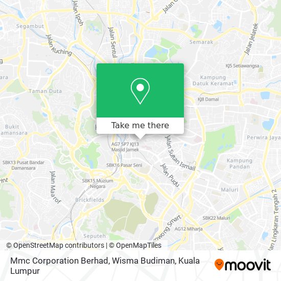 Mmc Corporation Berhad, Wisma Budiman map