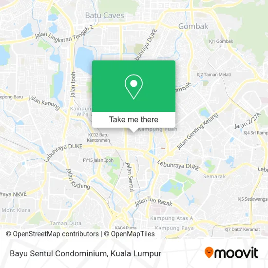 Bayu Sentul Condominium map