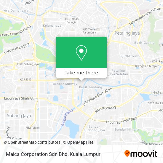 Maica Corporation Sdn Bhd map