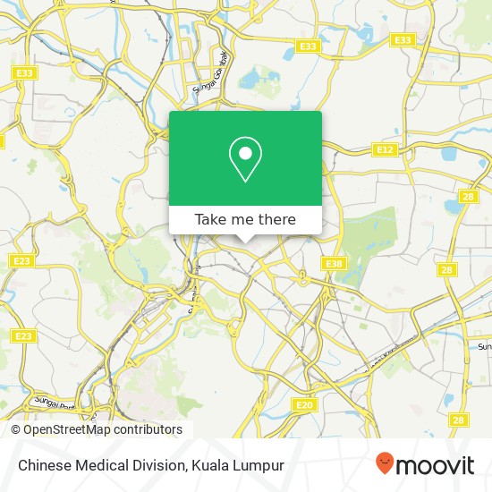 Chinese Medical Division map