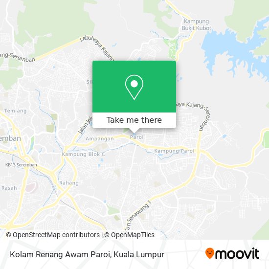 Peta Kolam Renang Awam Paroi
