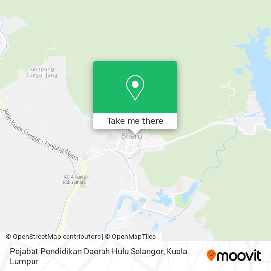 Peta Pejabat Pendidikan Daerah Hulu Selangor