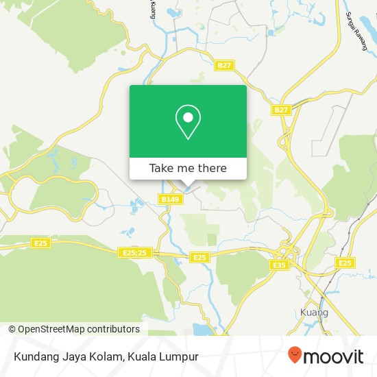 Kundang Jaya Kolam map