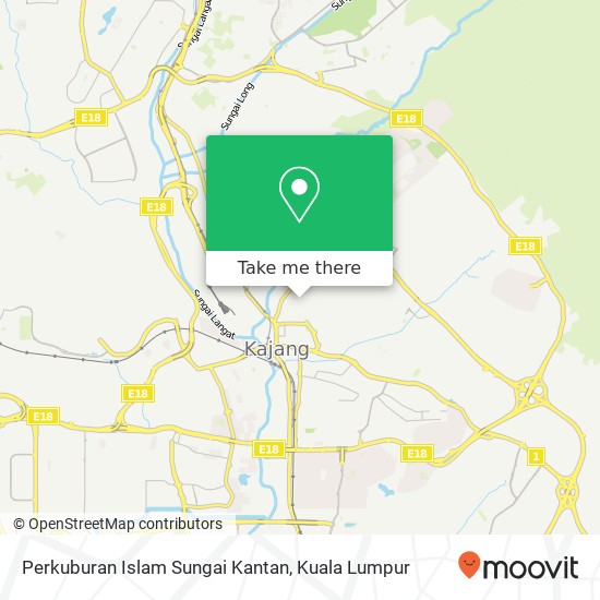 Perkuburan Islam Sungai Kantan map