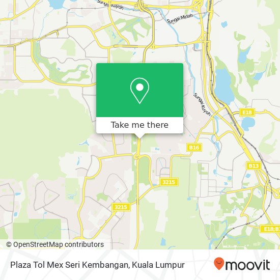 Peta Plaza Tol Mex Seri Kembangan