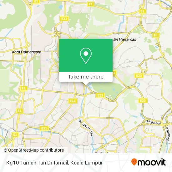 Kg10 Taman Tun Dr Ismail map