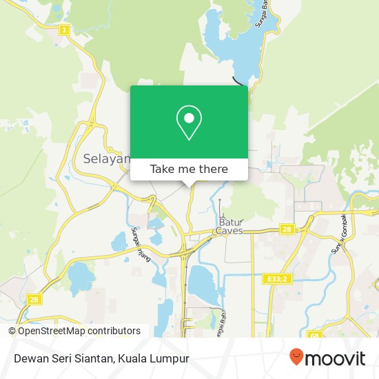 Dewan Seri Siantan map