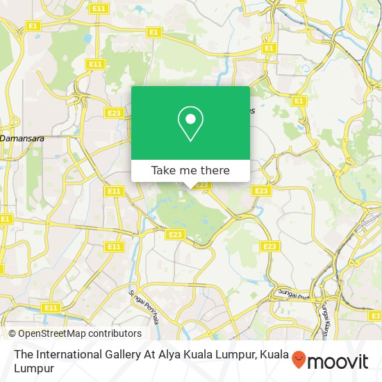 Peta The International Gallery At Alya Kuala Lumpur