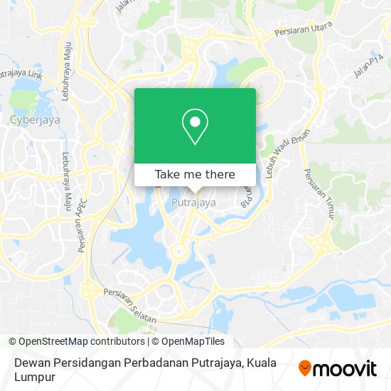 Peta Dewan Persidangan Perbadanan Putrajaya