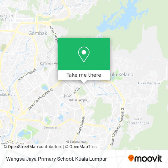 Peta Wangsa Jaya Primary School