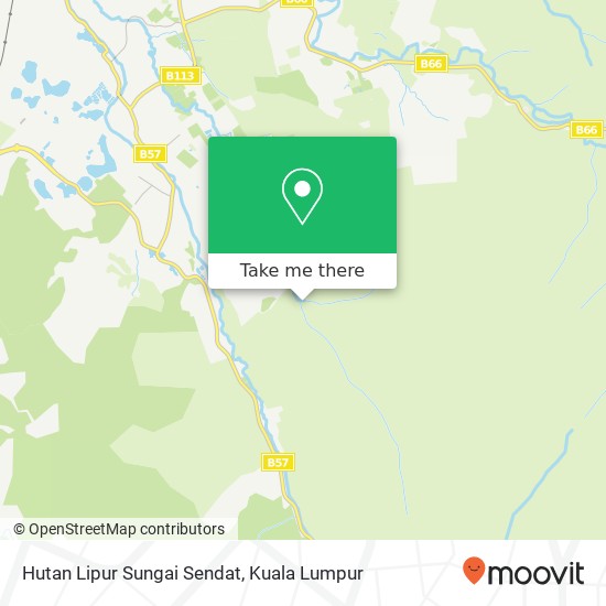 Hutan Lipur Sungai Sendat map